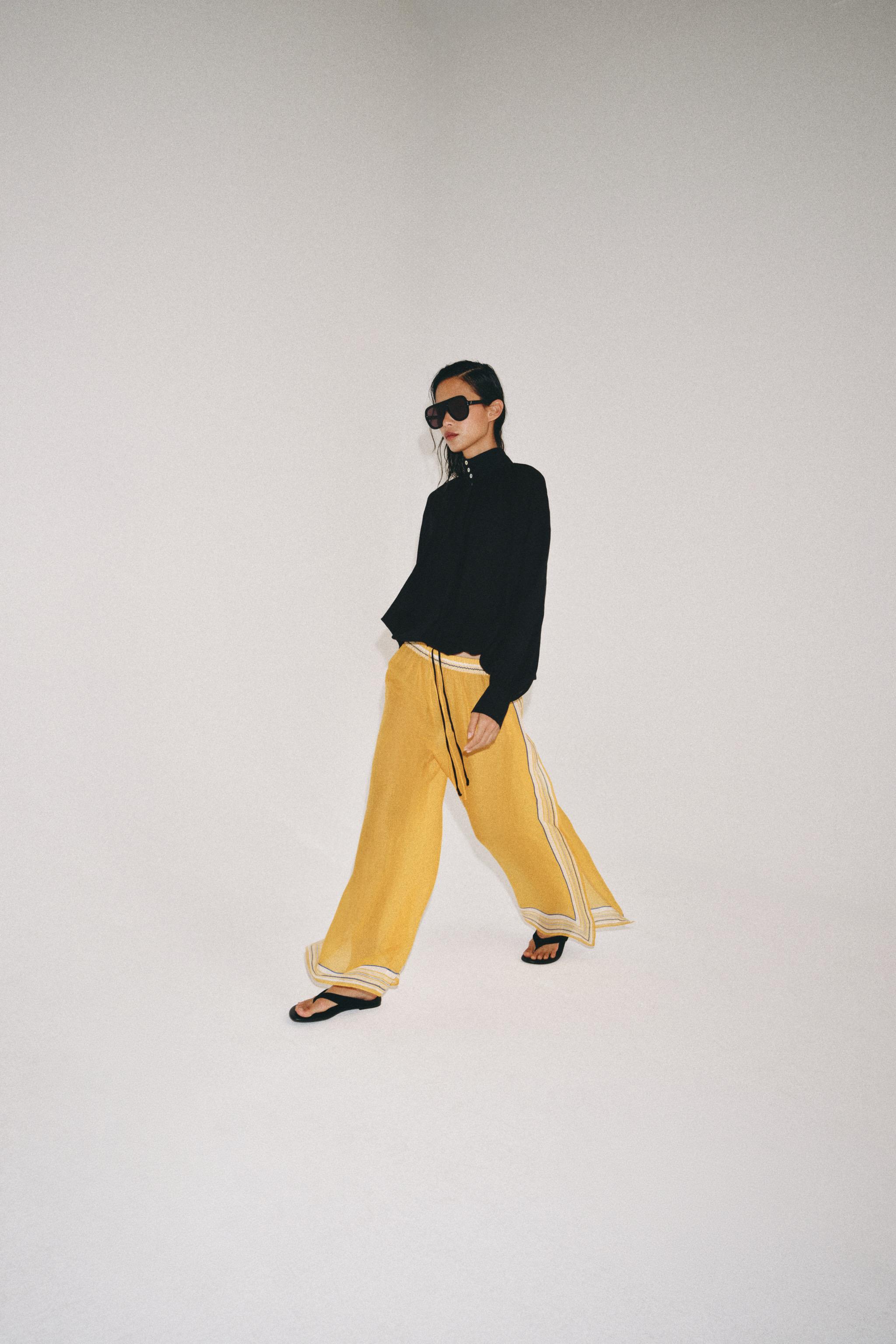 ZW COLLECTION HIGH NECK SHIRT